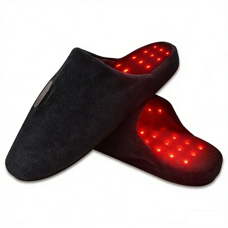 LED Red Light Therapy Shoes Near-Infrared Light Therapy Ankle Care Heated Slippers Smart Blue Light Foot Care Shoe Bags