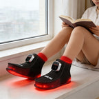 LED Red Light Therapy Shoes Near-Infrared Light Therapy Ankle Care Heated Slippers Smart Blue Light Foot Care Shoe Bags