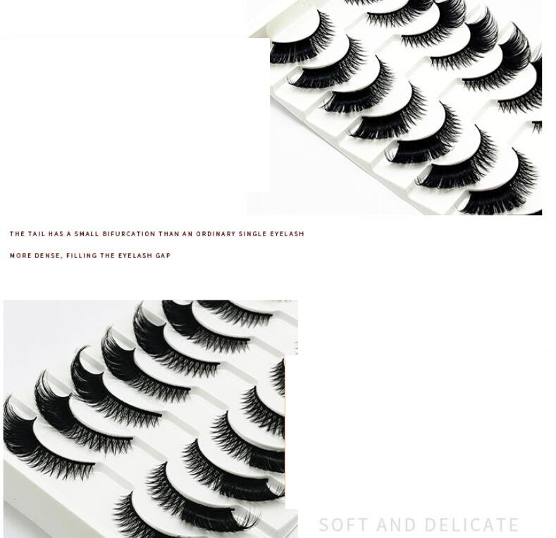 3D Cat Eyes Naturally Thick Curly False Eyelashes