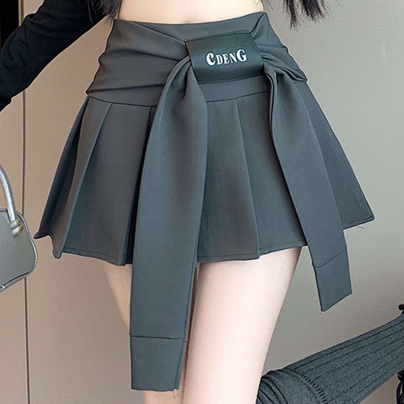 Anti-exposure A-line Elastic High-waist Slimming Skirt