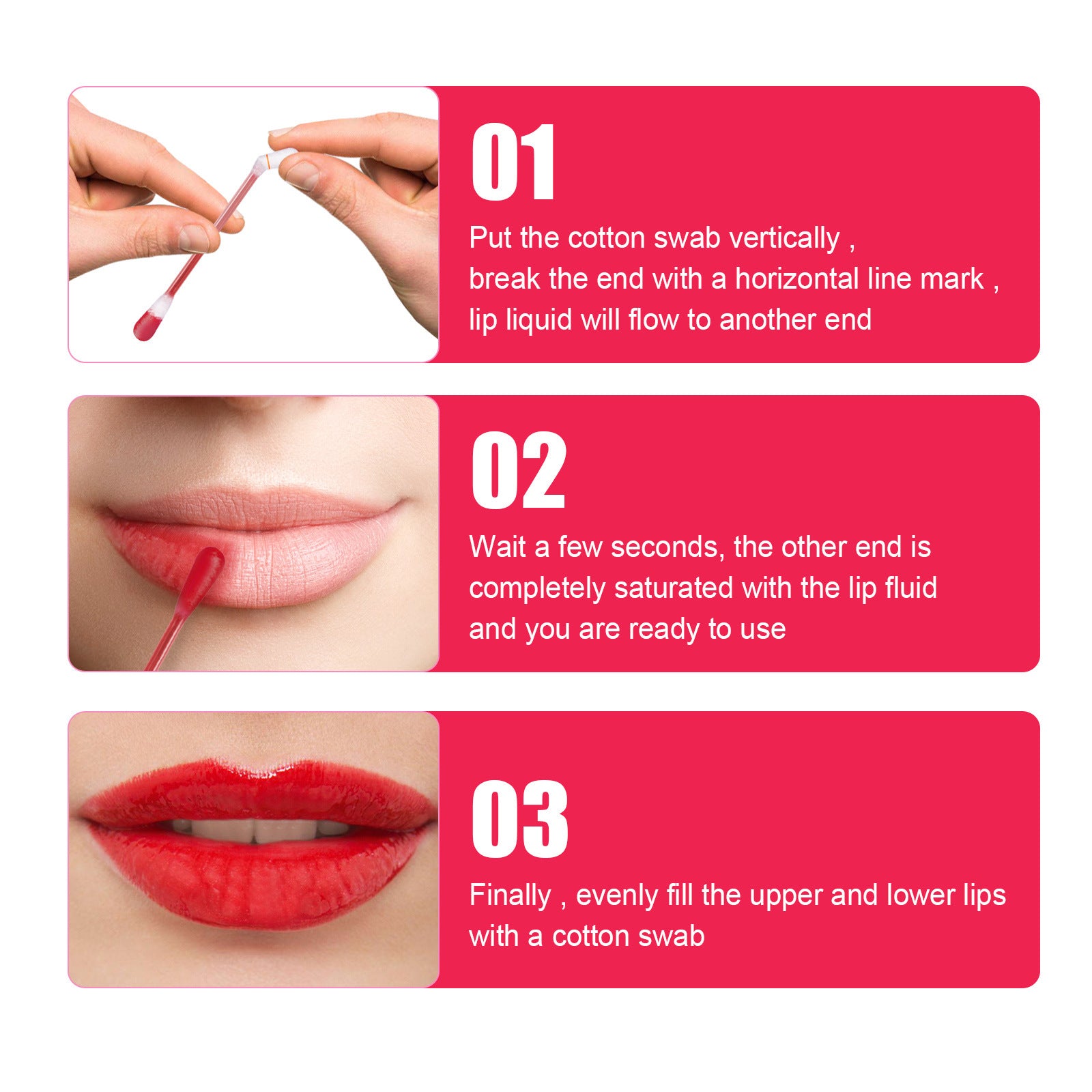 Cotton Stick Lip Glaze Cigarette Box Red