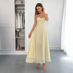 French Elegant Small Sling Solid Color Senior Dress Women