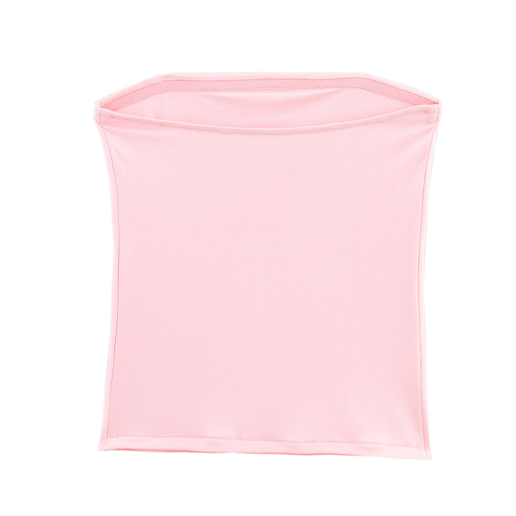 Summer European And American Style Cherry Printed Nylon Bandeau Sling Top