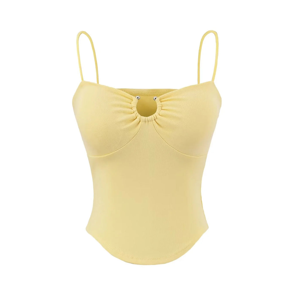 American Hot Girl Style U-neck Midriff-baring Camisole Women