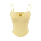 American Hot Girl Style U-neck Midriff-baring Camisole Women