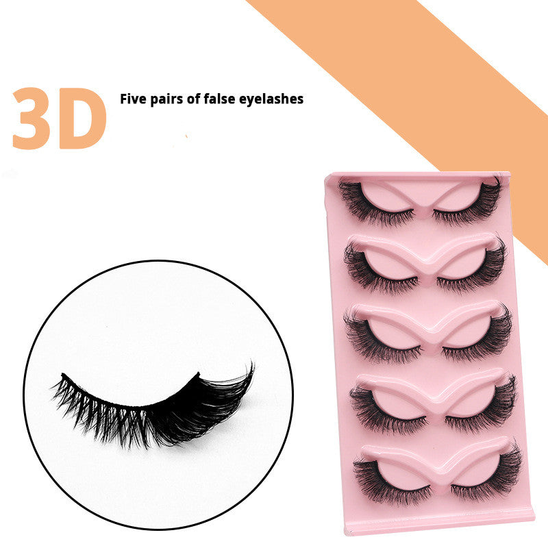 3D Cat Eyes Naturally Thick Curly False Eyelashes