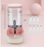 Pet dog automatic feeder microphone dog automatic drinking fountain