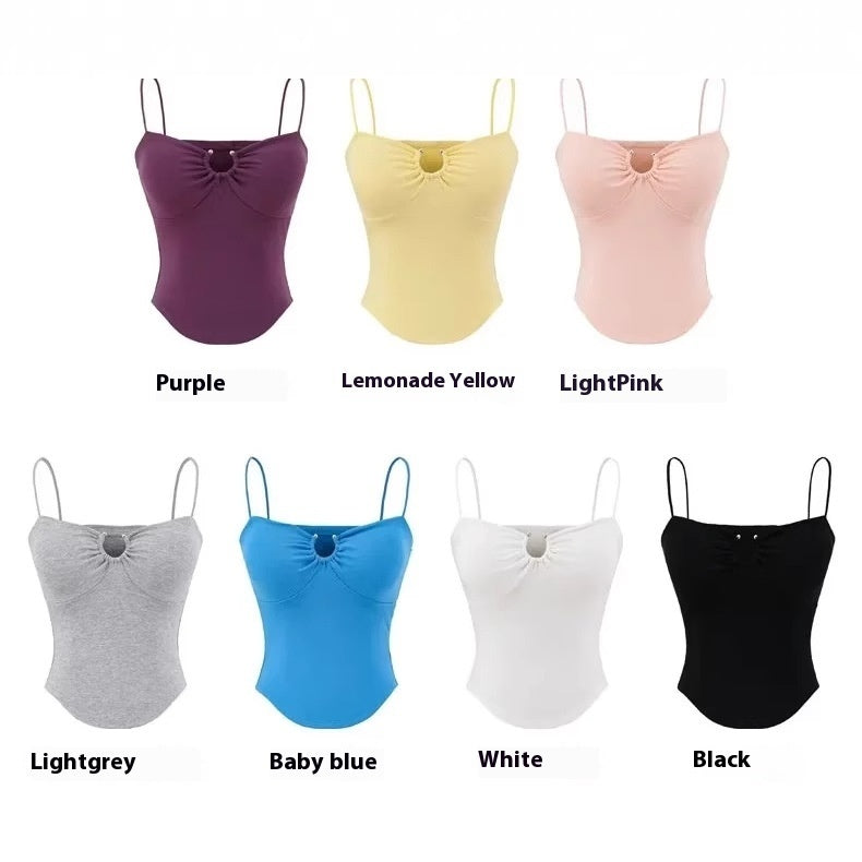 American Hot Girl Style U-neck Midriff-baring Camisole Women