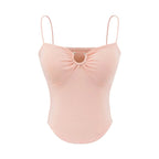 American Hot Girl Style U-neck Midriff-baring Camisole Women