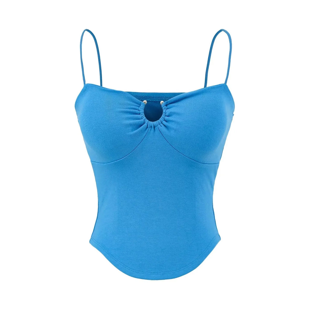 American Hot Girl Style U-neck Midriff-baring Camisole Women