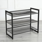 3-Tier Adjustable Shoe Rack, Freestanding Shoe Storage Organizer With Storage Shelves Suitable For Front Door Entrance, Entryway