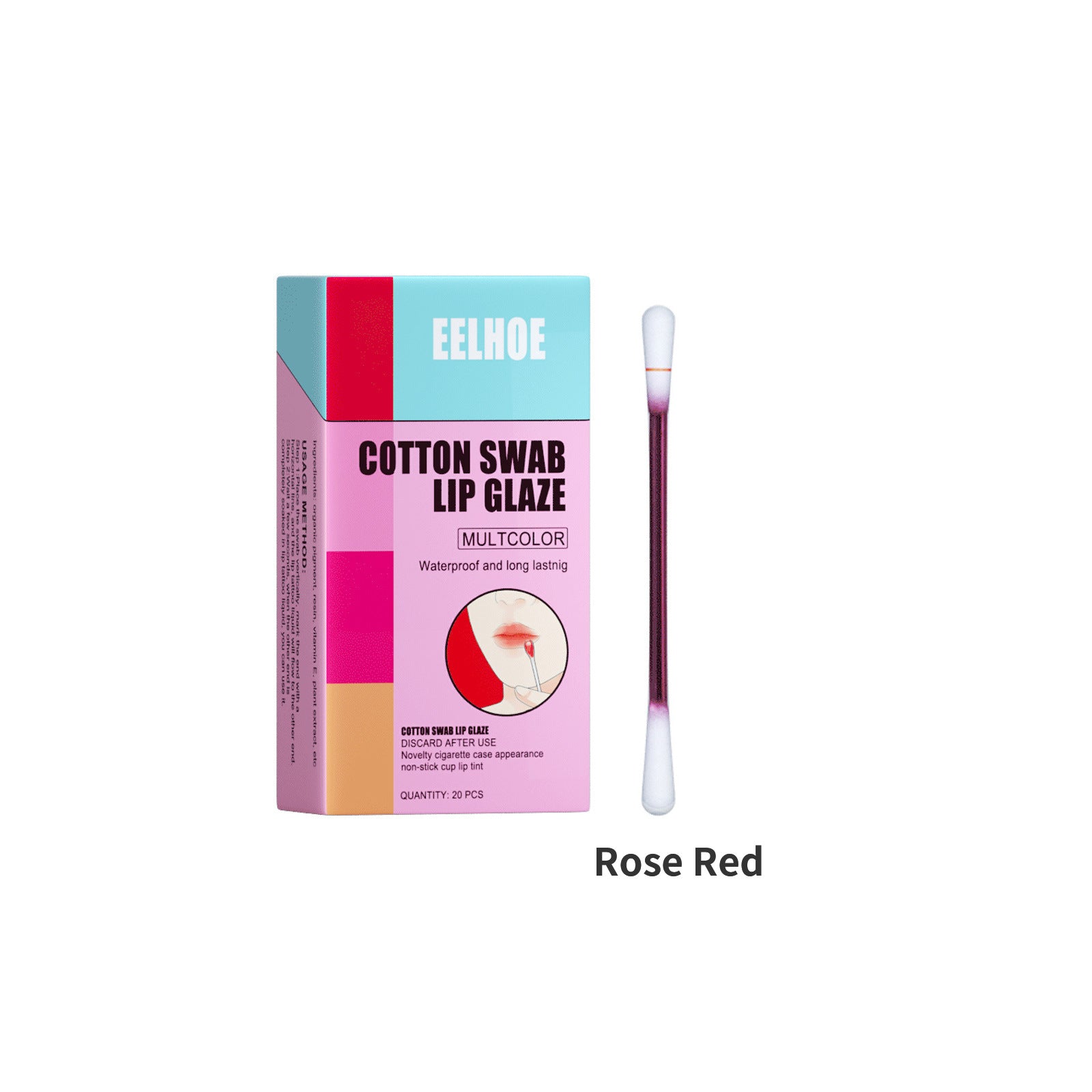 Cotton Stick Lip Glaze Cigarette Box Red