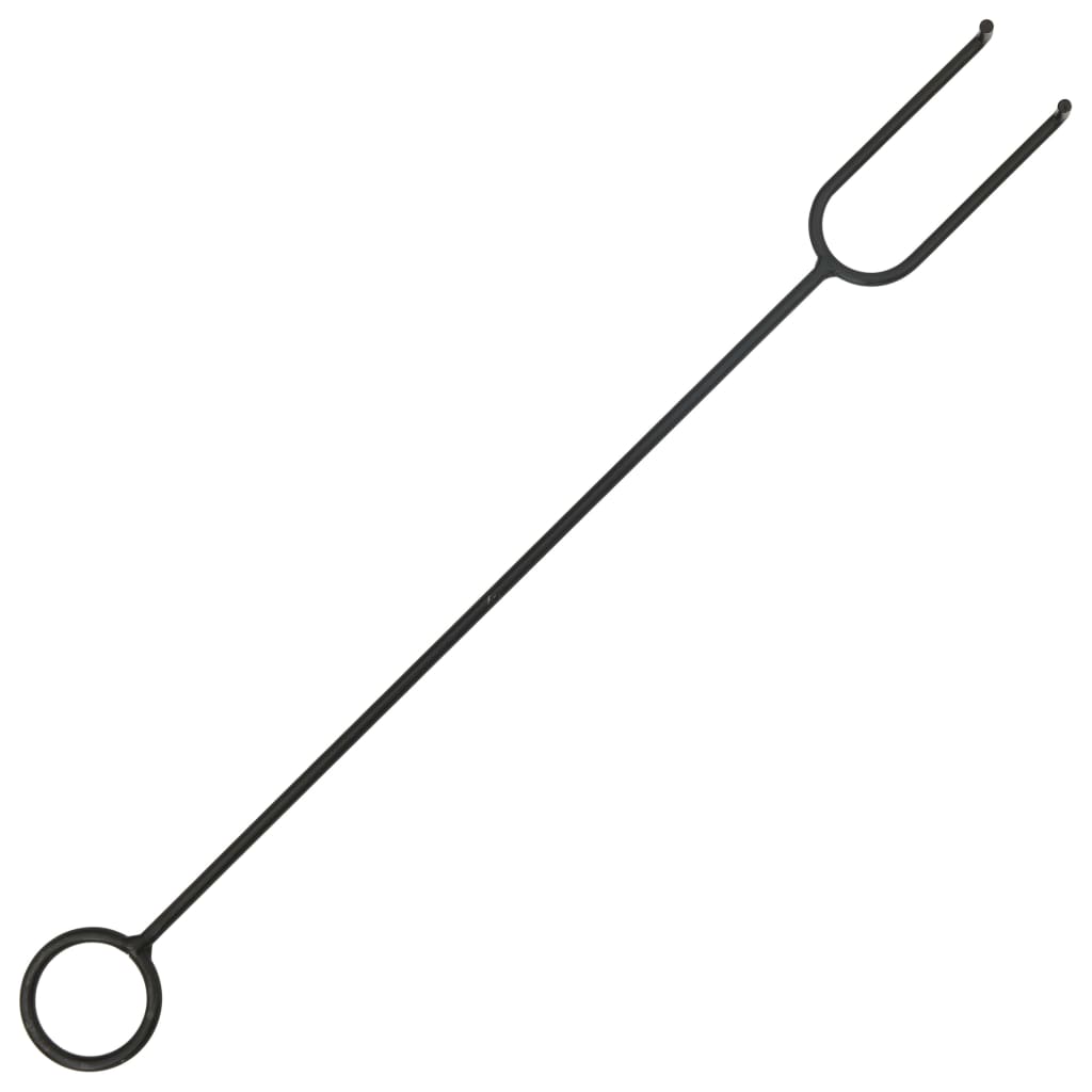 Fire Pit with Poker, Rustic, 62x54x56 cm, XXL Steel