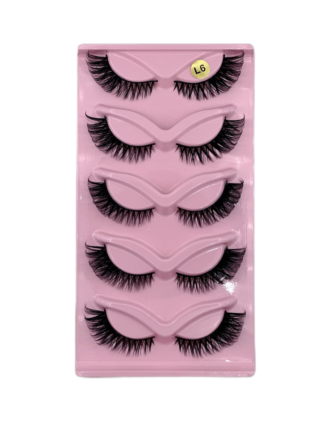 5 Pairs Of Multi-layer Three-dimensional Thick Cross Cat Eye False Eyelashes