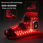 LED Red Light Therapy Shoes Near-Infrared Light Therapy Ankle Care Heated Slippers Smart Blue Light Foot Care Shoe Bags